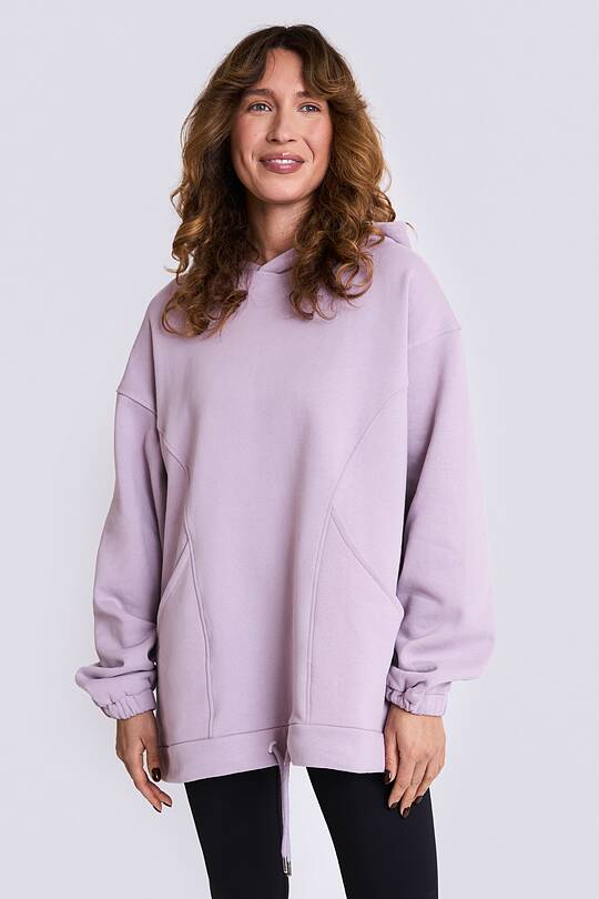 Oversized cotton fleece hoodie 1 | Audimas