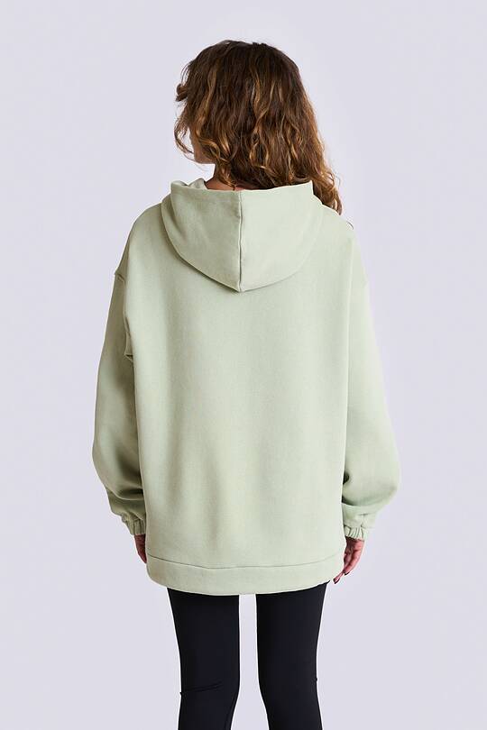 Oversized cotton fleece hoodie 2 | Audimas