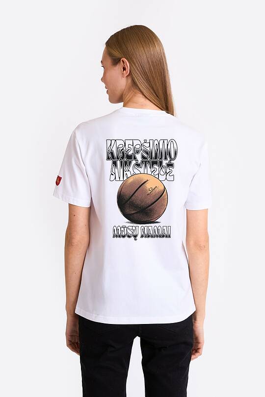 Short sleeves cotton T-shirt Basketball court 1 | Audimas