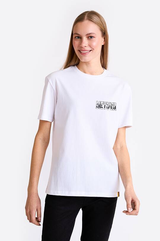 Short sleeves cotton T-shirt Basketball court 2 | Audimas