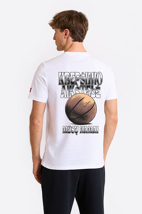 Short sleeves cotton T-shirt Basketball court 1 | Audimas