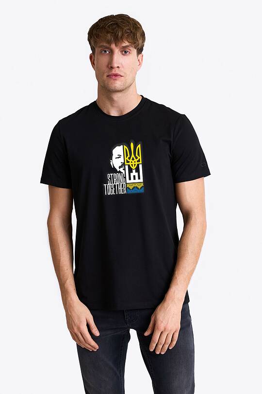 Short sleeves cotton T-shirt Strength & unity 1 | Audimas