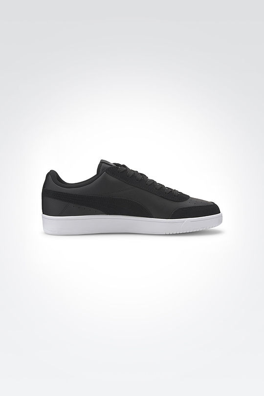 puma black shoes white sole