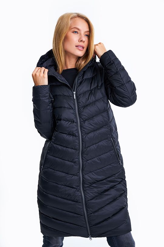 Coat with synthetic and down insulation 1 | BLACK | Audimas