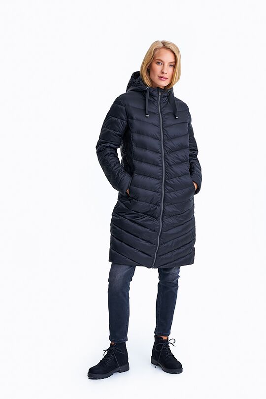 Coat with synthetic and down insulation 5 | BLACK | Audimas