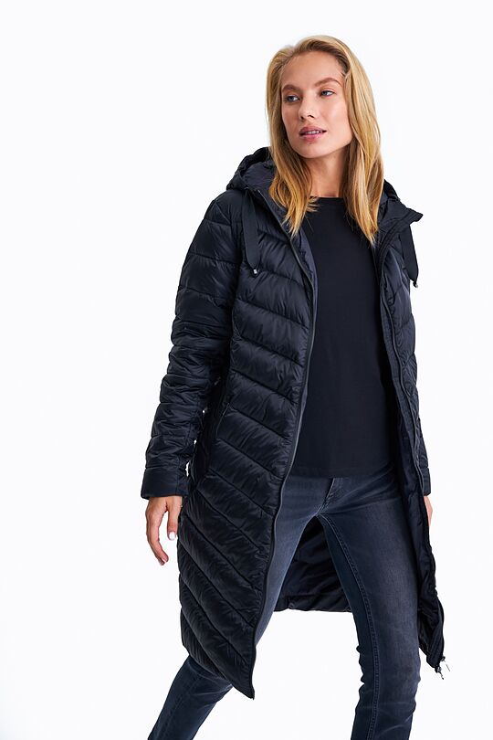 Coat with synthetic and down insulation 6 | BLACK | Audimas