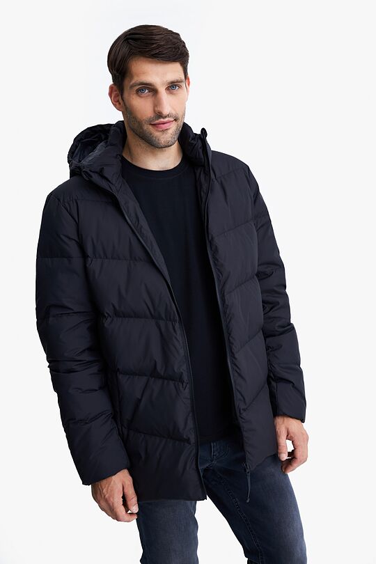 Down jacket with hood 6 | BLACK | Audimas