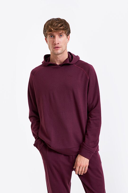 Merino wool hoodie 1 | BURGUND | Audimas