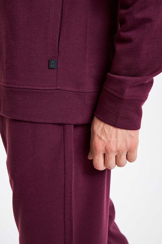 Merino wool hoodie 3 | BURGUND | Audimas