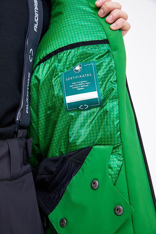 Ski jacket with 20 000 membrane 11 | GREEN | Audimas