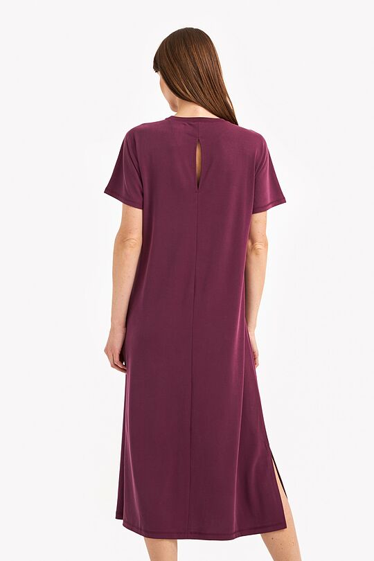 Long jersey dress 2 | BURGUND | Audimas