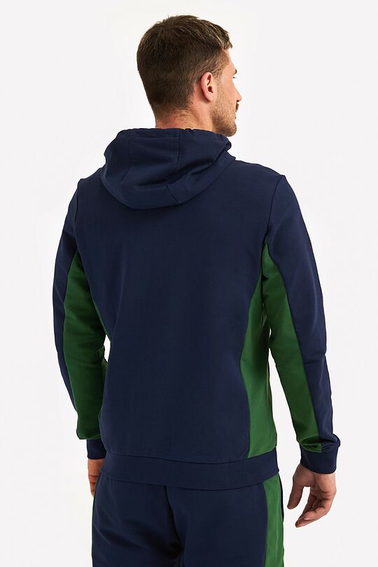 Organic cotton full-zip hoodie 2 | BLUE | Audimas