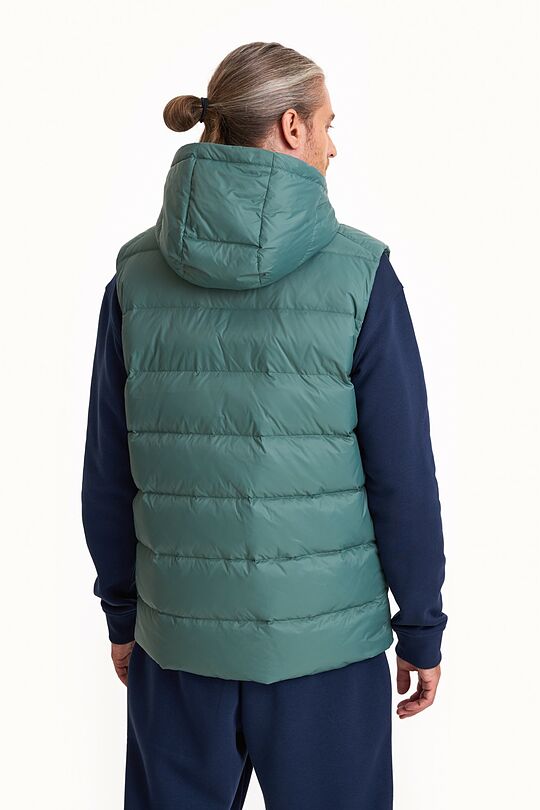 Down vest with detachable hood 2 | GREEN | Audimas