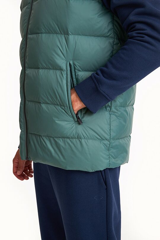 Down vest with detachable hood 4 | GREEN | Audimas