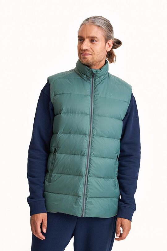 Down vest with detachable hood 5 | GREEN | Audimas