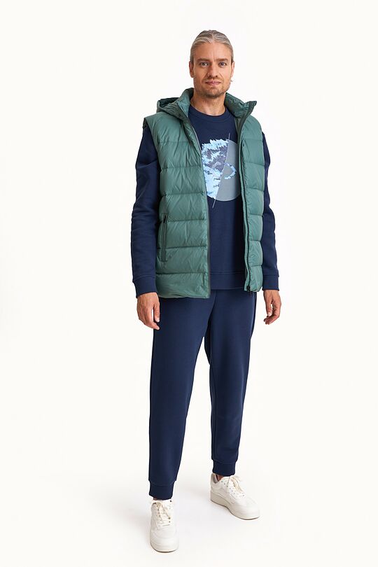 Down vest with detachable hood 7 | GREEN | Audimas