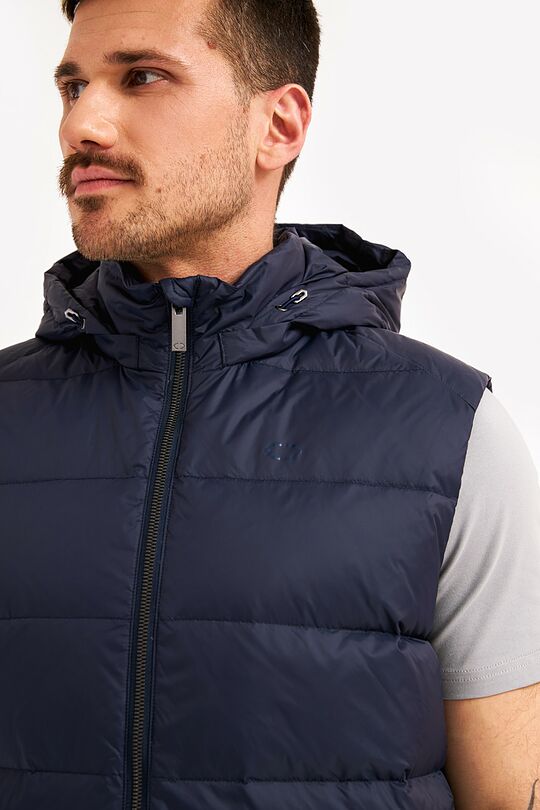 Down vest with detachable hood 3 | BLUE | Audimas