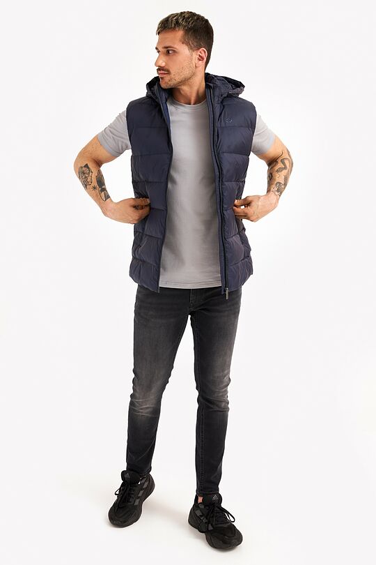 Down vest with detachable hood 7 | BLUE | Audimas