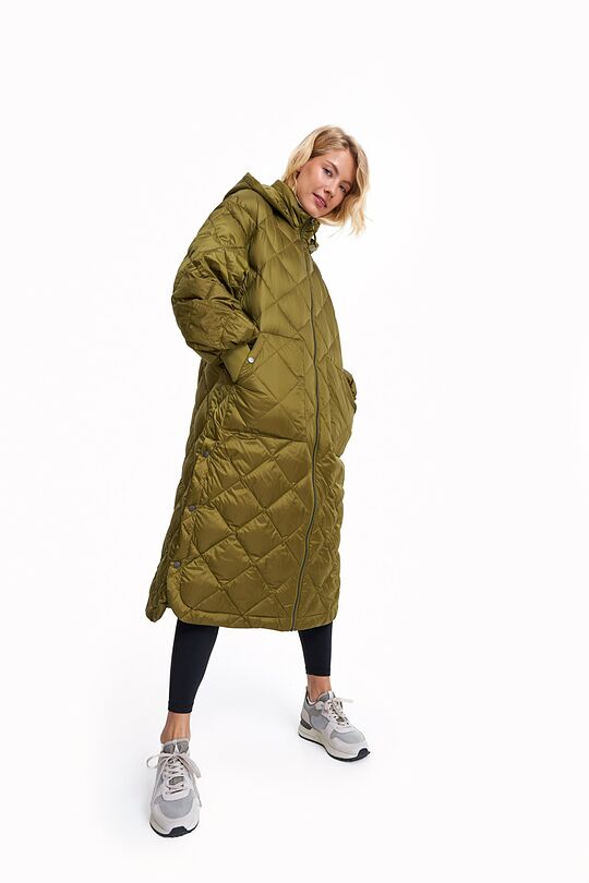 Quilted oversize coat 1 | CHAKI/SAMANINĖ | Audimas