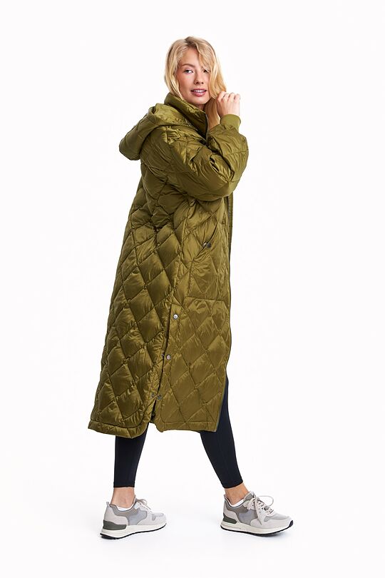 Quilted oversize coat 3 | CHAKI/SAMANINĖ | Audimas