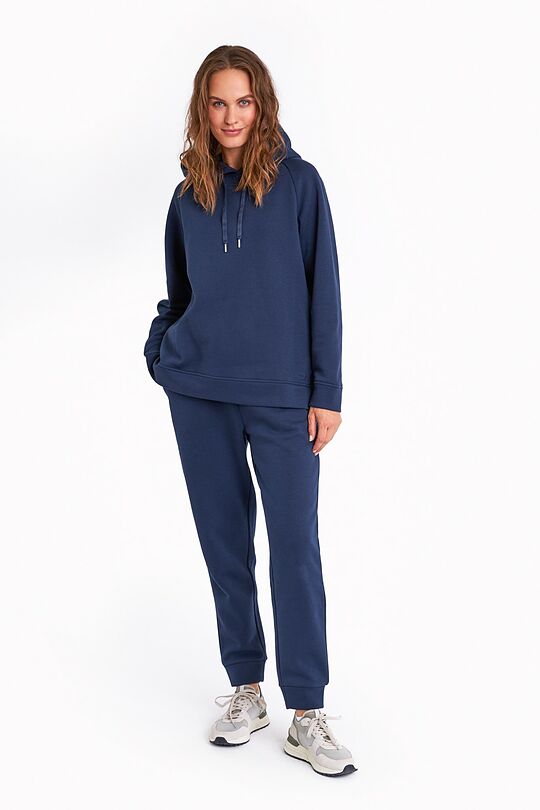 Organic cotton fleece sweatpants 6 | BLUE | Audimas