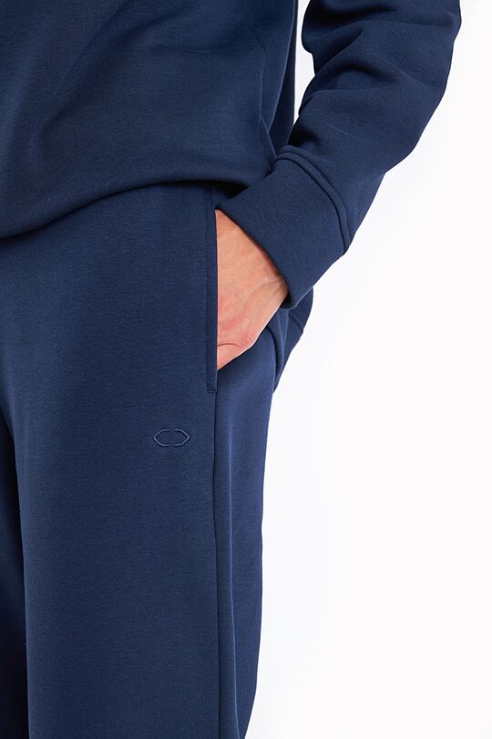 Organic cotton fleece sweatpants 5 | BLUE | Audimas