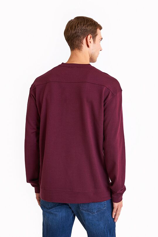 Merino wool crewneck sweatshirt 2 | BURGUND | Audimas