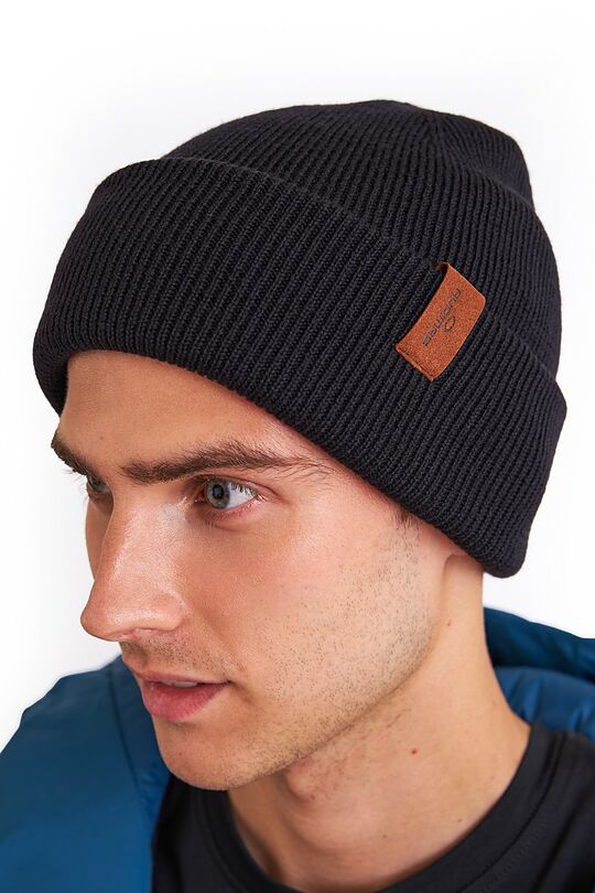 Merino fisherman beanie 2 | BLACK | Audimas