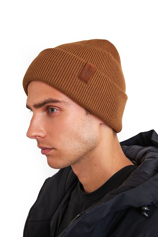 Merino fisherman beanie 2 | BROWN | Audimas