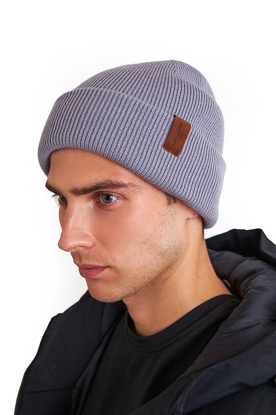 Merino fisherman beanie 3 | GREY | Audimas