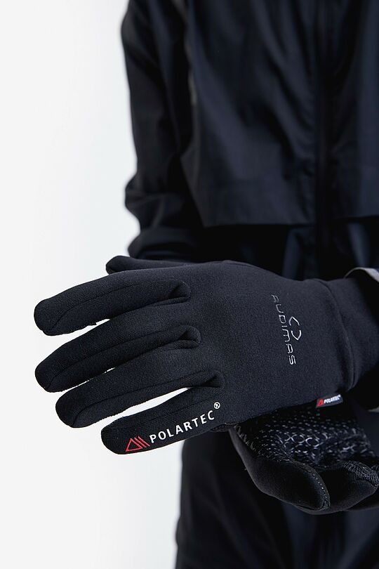 Multipurpose Polartec Power Stretch gloves 1 | BLACK | Audimas