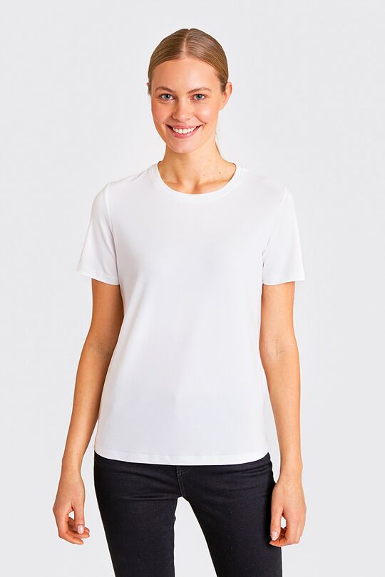 Short sleeve cotton T-shirt 1 | WHITE | Audimas