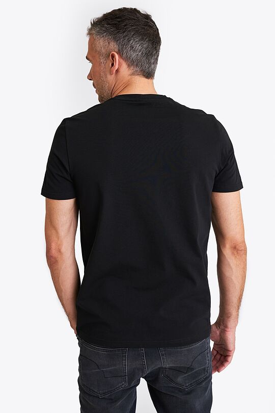 Short sleeve cotton T-shirt 2 | BLACK | Audimas