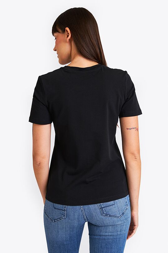 Short sleeves cotton T-shirt Nemunas 3 | BLACK | Audimas