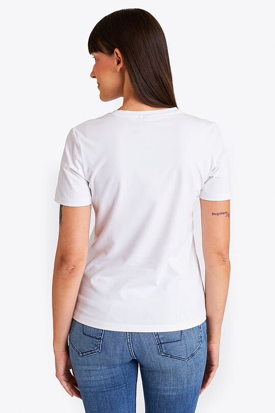 Short sleeves cotton T-shirt Nemunas 3 | WHITE | Audimas