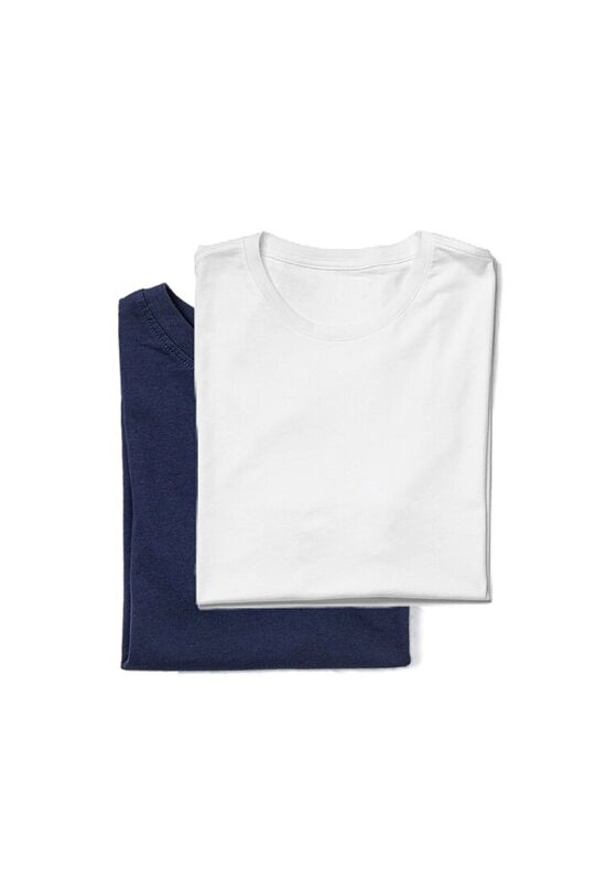 Short sleeves cotton T-shirt set 1 | BLUE | Audimas