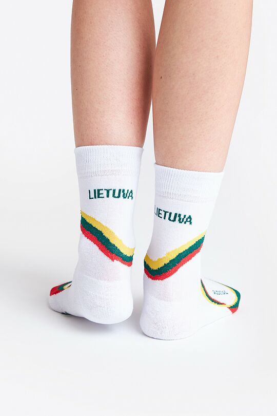 National collection long cotton socks set 4 | GREEN | Audimas