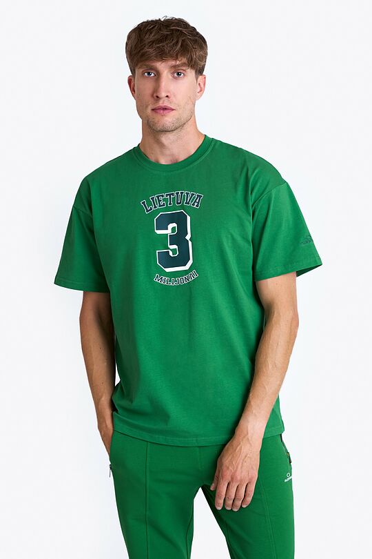 Unisex short sleeved cotton T-shirt 1 | GREEN | Audimas