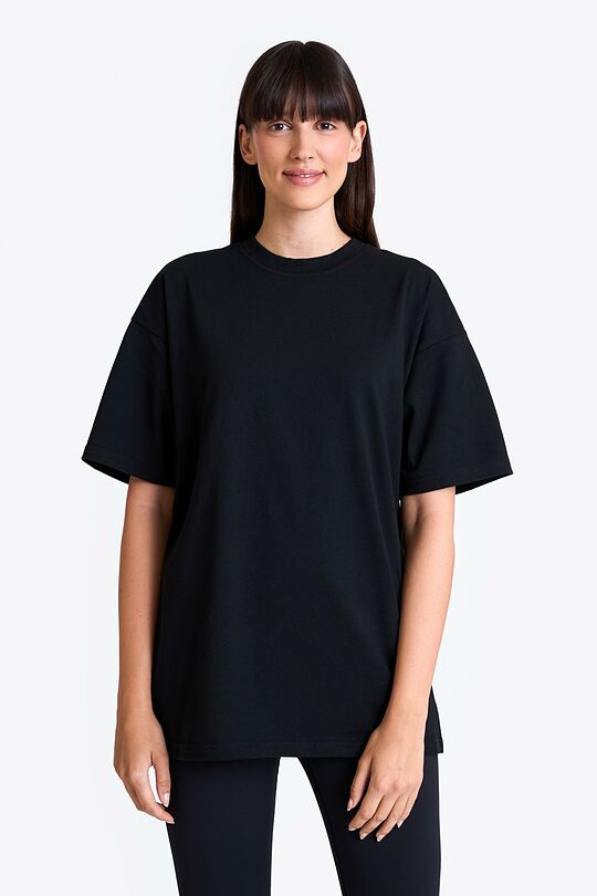 Unisex short sleeved cotton T-shirt 2 | BLACK | Audimas