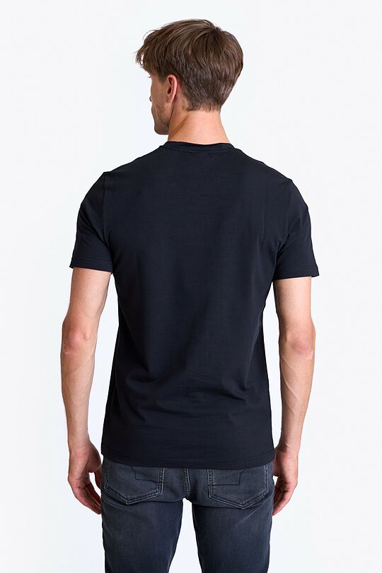 Short sleeve cotton T-shirt 2 | BLACK | Audimas