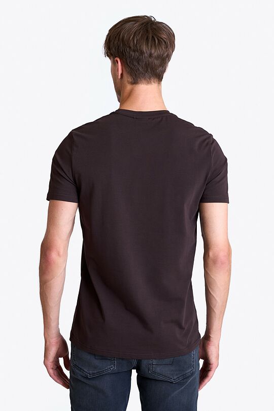 Short sleeve cotton T-shirt 2 | BROWN | Audimas