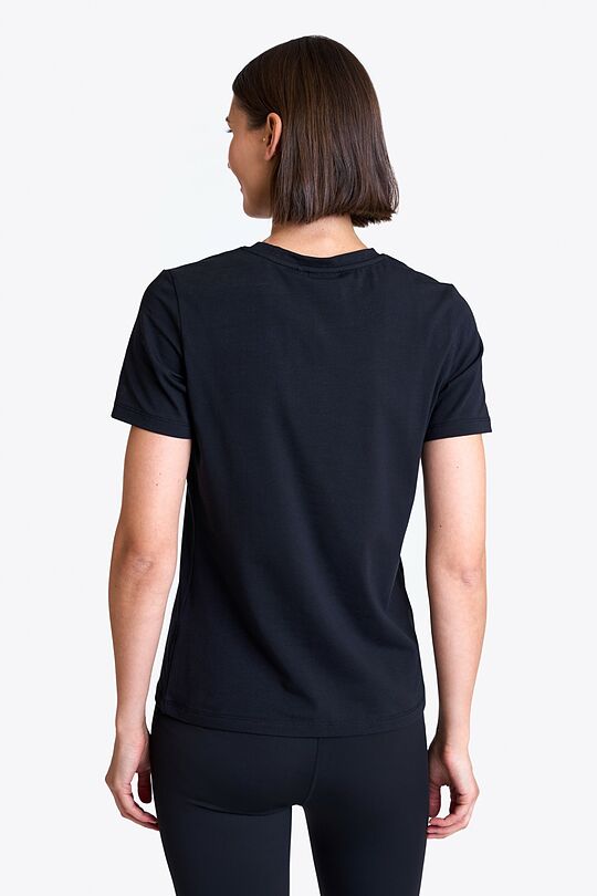 Cotton short sleeve T-shirt 2 | BLACK | Audimas