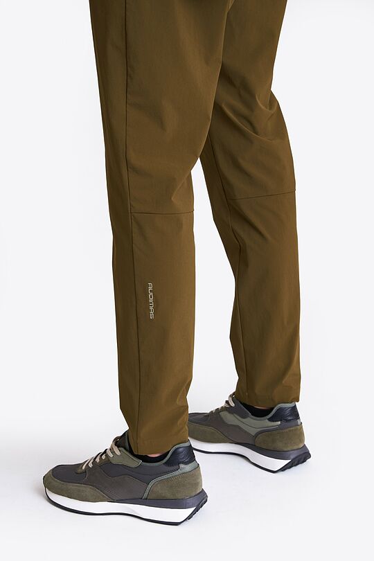 Outdoor light stretch woven trousers 4 | GREEN | Audimas