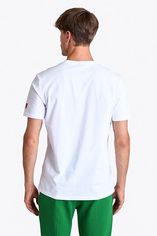 National collection embroidered cotton T-shirt 2 | WHITE | Audimas