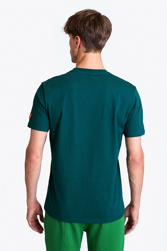 National collection embroidered cotton T-shirt 2 | GREEN | Audimas