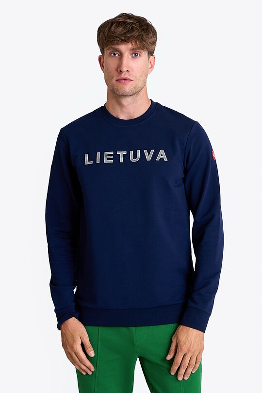 National collection embroidered  sweatshirt 1 | BLUE | Audimas