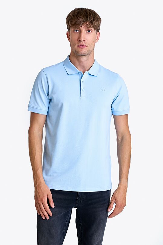 Organic cotton polo T-shirt 1 | BLUE | Audimas