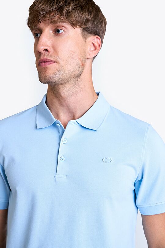 Organic cotton polo T-shirt 3 | BLUE | Audimas