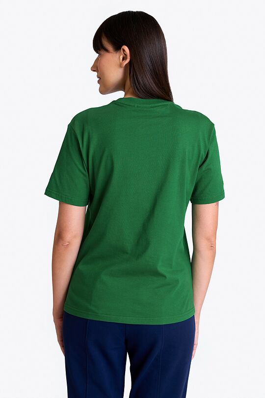 National collection embroidered cotton T-shirt 2 | GREEN | Audimas