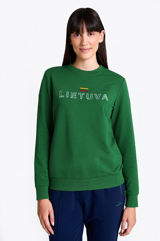 National collection embroidered sweatshirt 1 | GREEN | Audimas